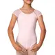 Mirella Soft mesh cap sleeve leotard - Pink Bloch