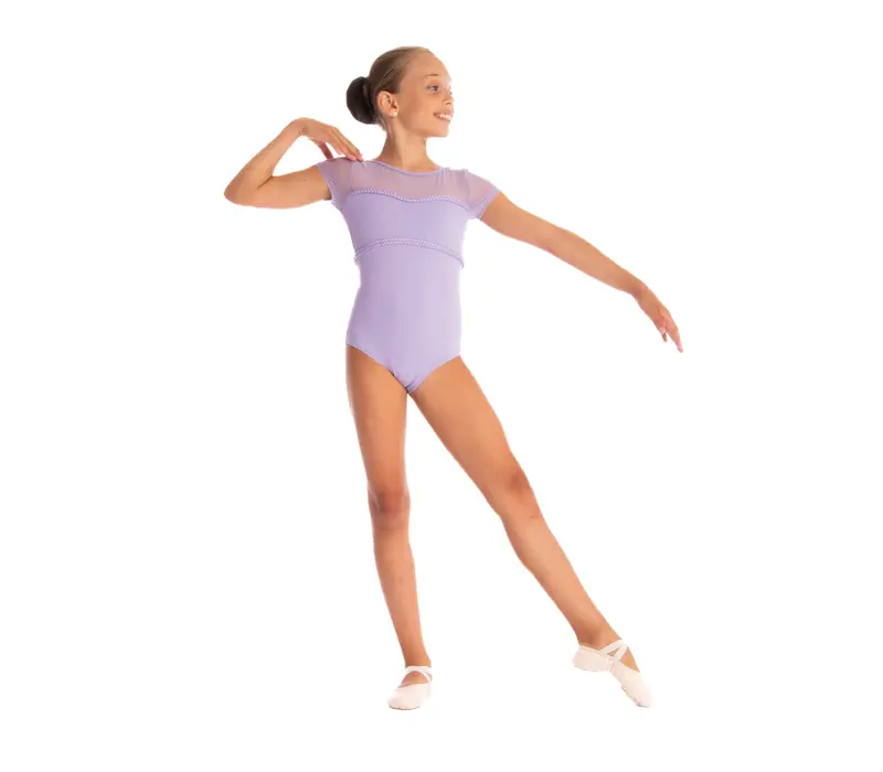 Mirella Miami, Girl's Cap Sleeve Leotard - Lilac Bloch