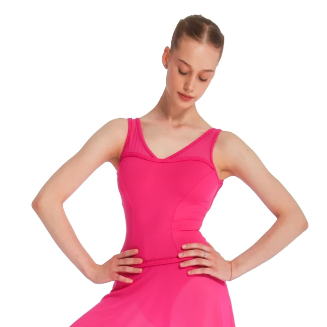 Mirella Miami v neck low back, women's wide straps leotard Mirella Miami v neck low back, women's wide straps leotard