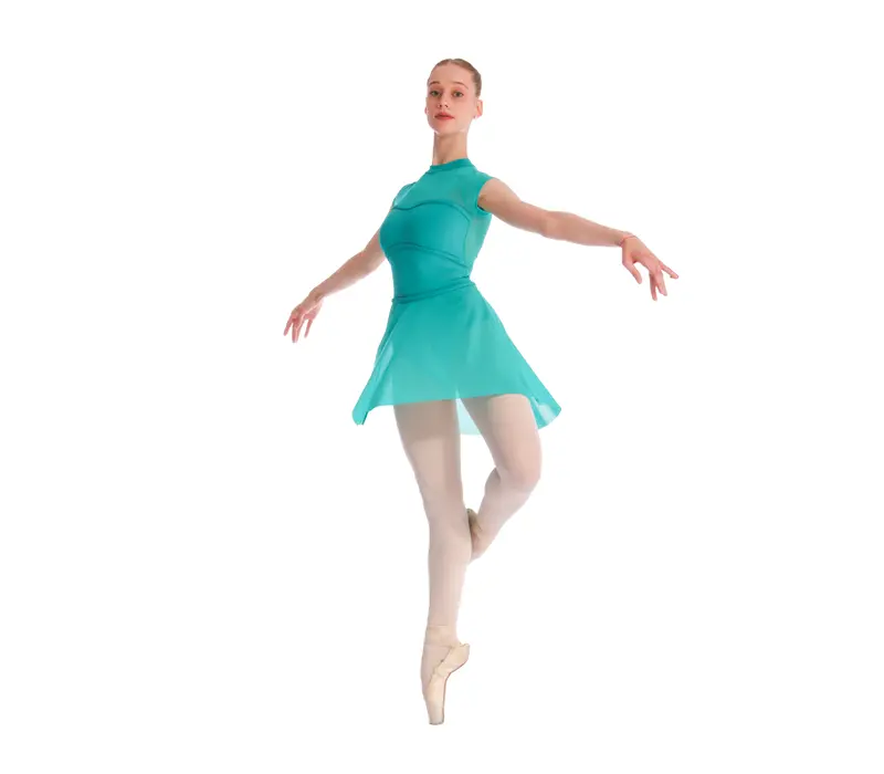 Mirella Miami, women's short sleeves leotard Mirella Miami, women's short sleeves leotard - Green Jade Bloch