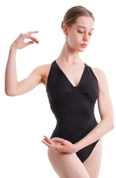 Mirella Label Halterneck leotard, women's leotard with empire detail