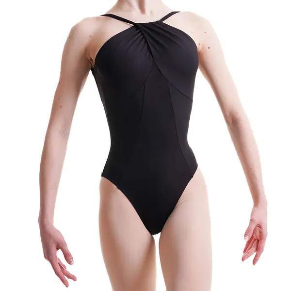 Mirella Twist High neck leotard, women's jersey