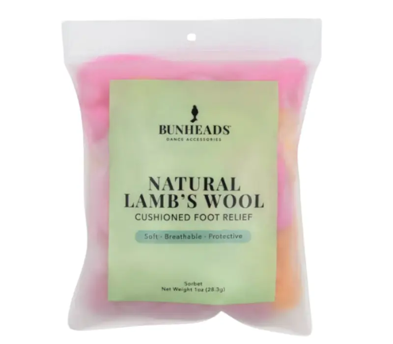 Bunheads Bamboo Lamb´s Wool, Natural Wool - Peach