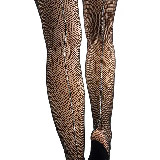 Pridance, fishnet tights with crystal rhinestones