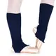 Pridance, knee-length stirrup leg warmers - Navy