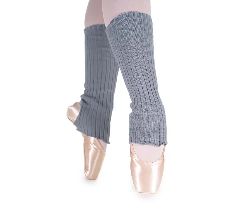Pridance, knee-length stirrup leg warmers - Grey