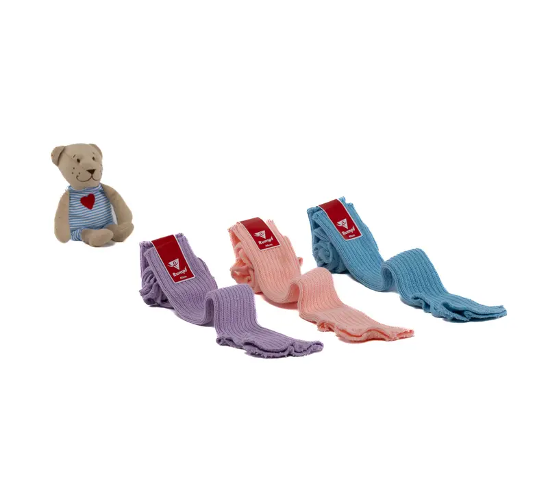 Stirrups children's leg warmers - Light blue