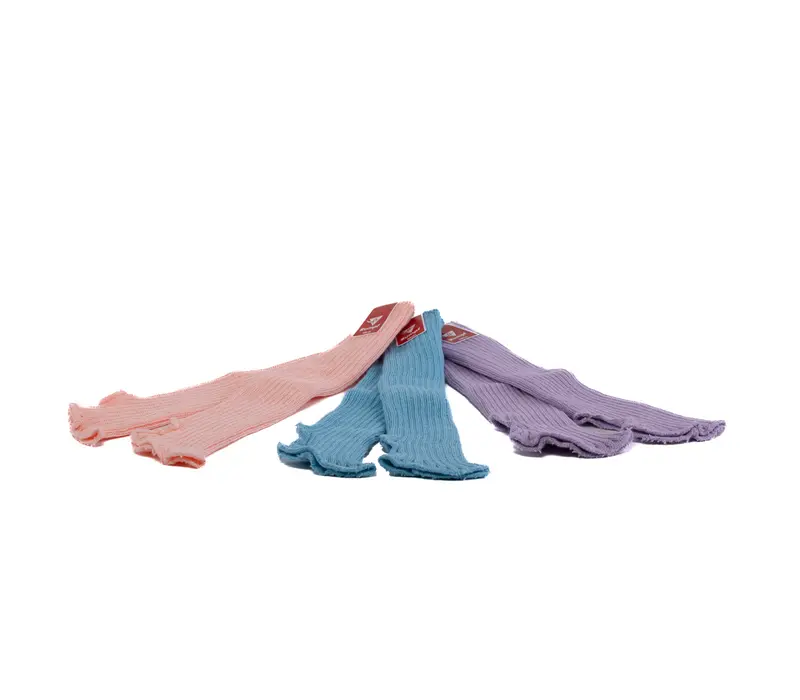 Stirrups children's leg warmers - Light blue