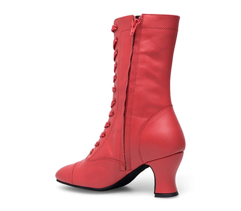 Rumpf Betty, ladies' leather dance boots - Red Rumpf Betty, ladies' leather dance boots - Red