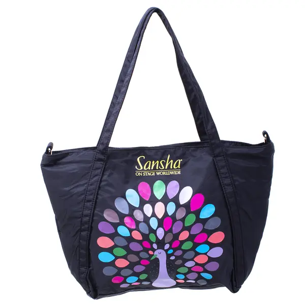 Sansha bag with colored peacock