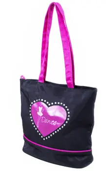 Sansha bag with a heart motif, for girls