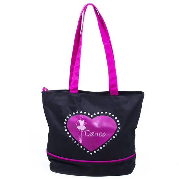 Sansha bag with a heart motif, for girls