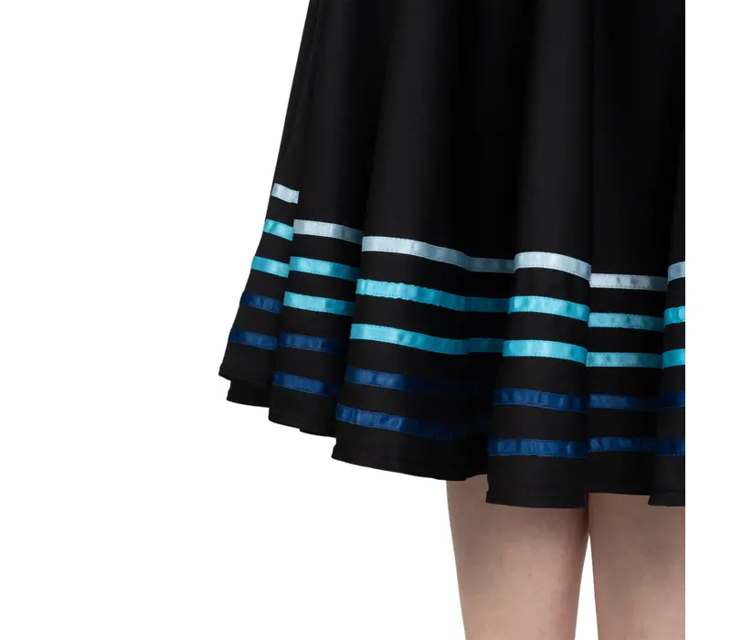 Sansha Constanza L0804P, character skirt - Black/light blue Sansha