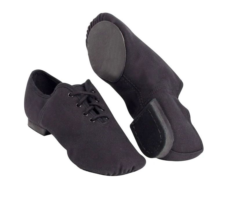 Carou-Split, boys' canvas jazz shoes - Black