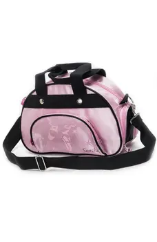 Children's pink bag with a picture of pointes