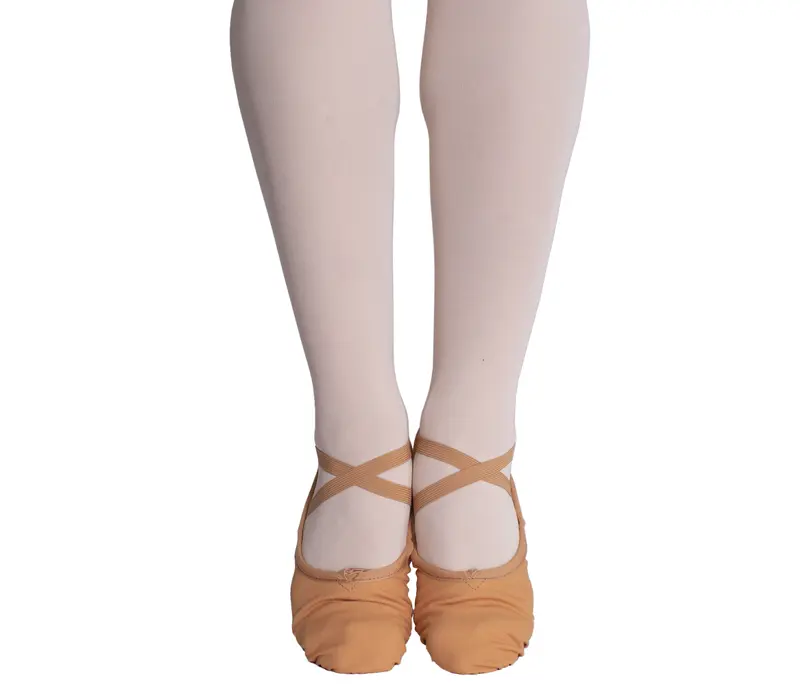 Sansha Silhouette 3C, ballet slippers for kids - Flee-light tan Sansha