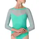 So Danca Elise, leotard with 3/4 netting sleeve - Mint