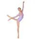 So Danca Elise, leotard with 3/4 netting sleeve - Lavender