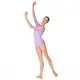 So Danca Elise, leotard with 3/4 netting sleeve - Lavender