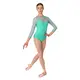 So Danca Elise, leotard with 3/4 netting sleeve - Mint