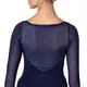 So Danca Elise, leotard with 3/4 netting sleeve - Navy