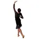 So Danca Elise ballroom, girl's leotard with three-quarter sleeve - Black