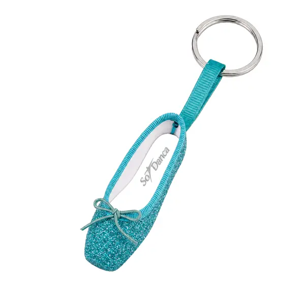 So Danca keychain, sparkling ballet pointe shoe