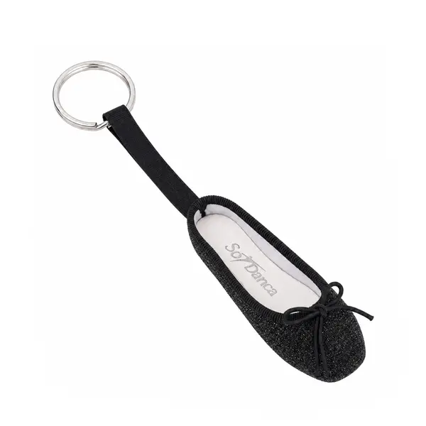 So Danca keychain, sparkling ballet pointe shoe