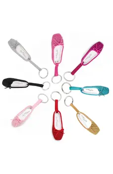 So Danca keychain, sparkling ballet pointe shoe