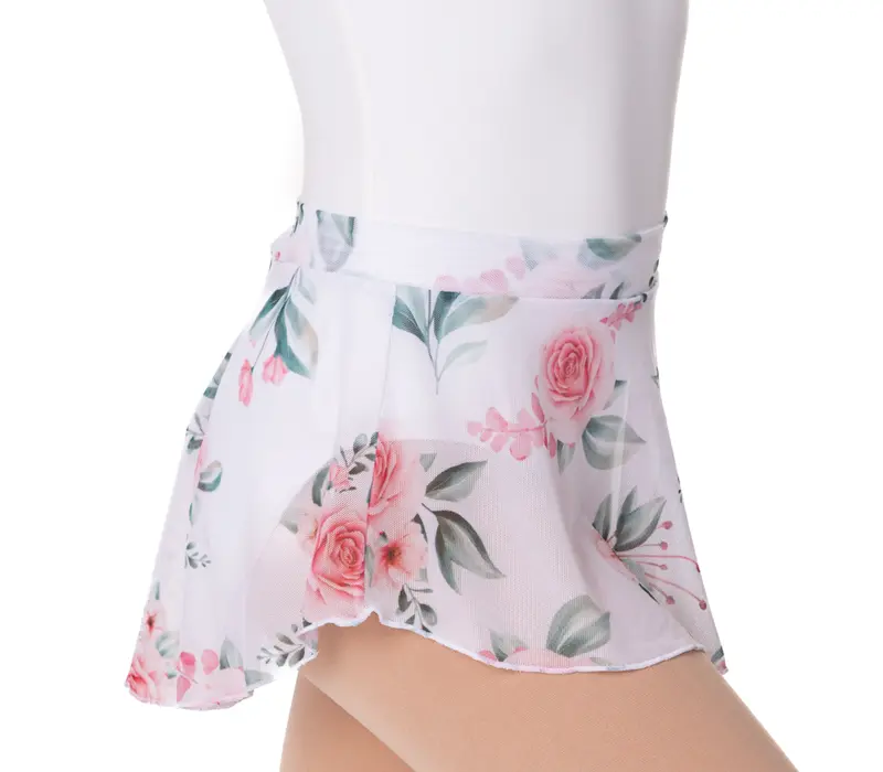 So Danca Lupica, skirt for girls - Floral white SoDanca