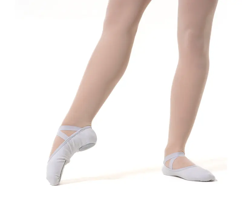 So Danca SD16, ladies stretch ballet shoes - White