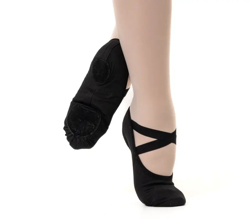 So Danca SD16, ladies stretch ballet shoes - Black