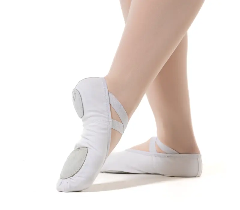 So Danca SD16, ladies stretch ballet shoes - White