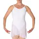 So Danca Studio Line, dress leotard with spaghetti straps and V-neckline - White