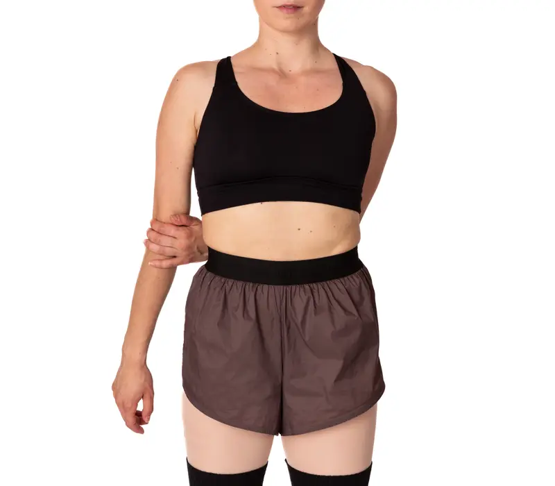 Bloch Leos velvet crop top for women - Black