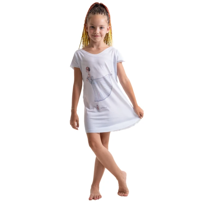 So Danca, a nightgown for girls with a ballet dancer So Danca, a nightgown for girls with a ballet dancer