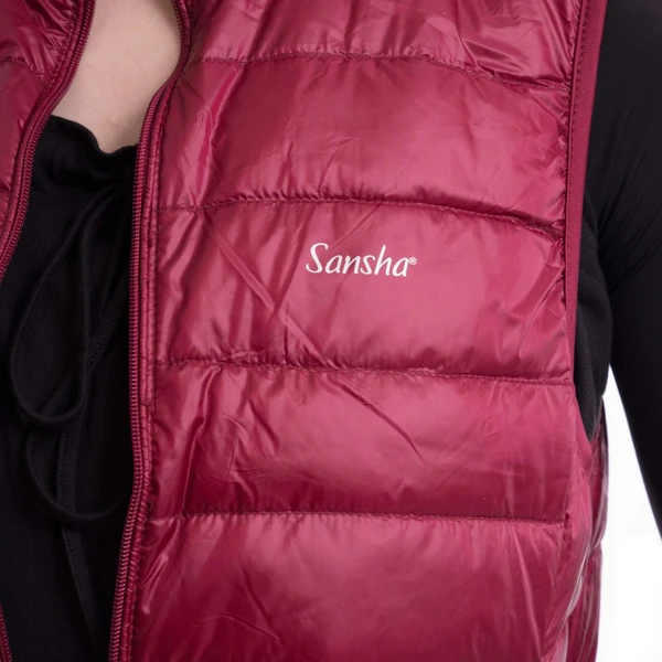 Sansha down fleece vest to keep a dancer warm