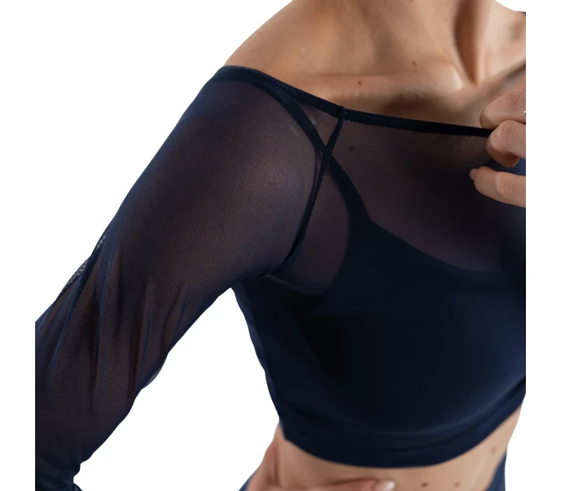 So Danca Anala, women's mesh top So Danca Anala, women's mesh top - Navy