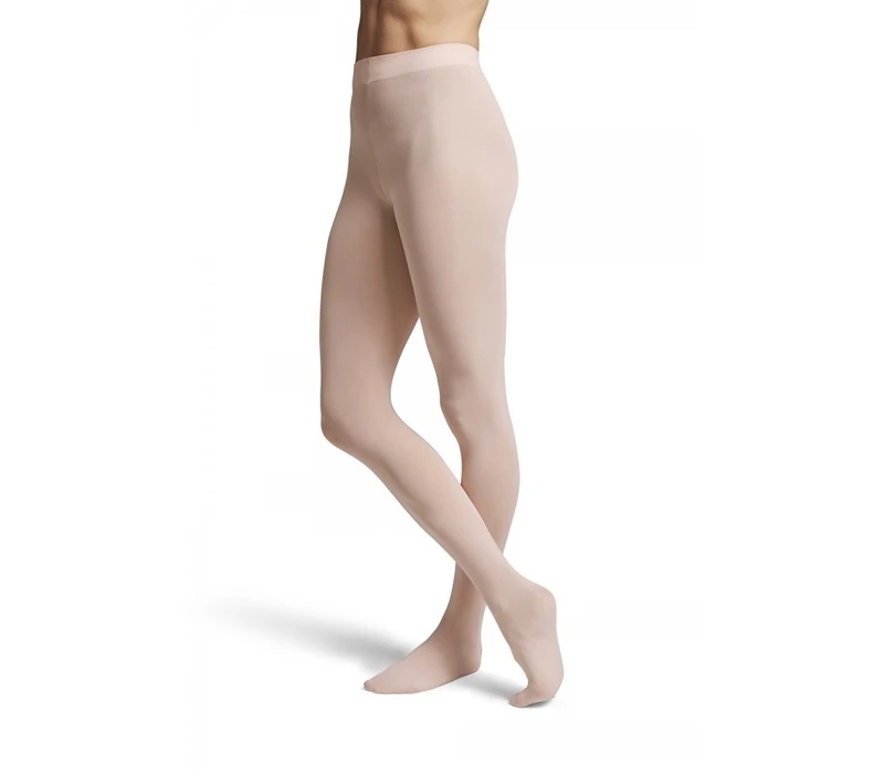 Bloch Footed Tights for Girls - Coffee Bloch