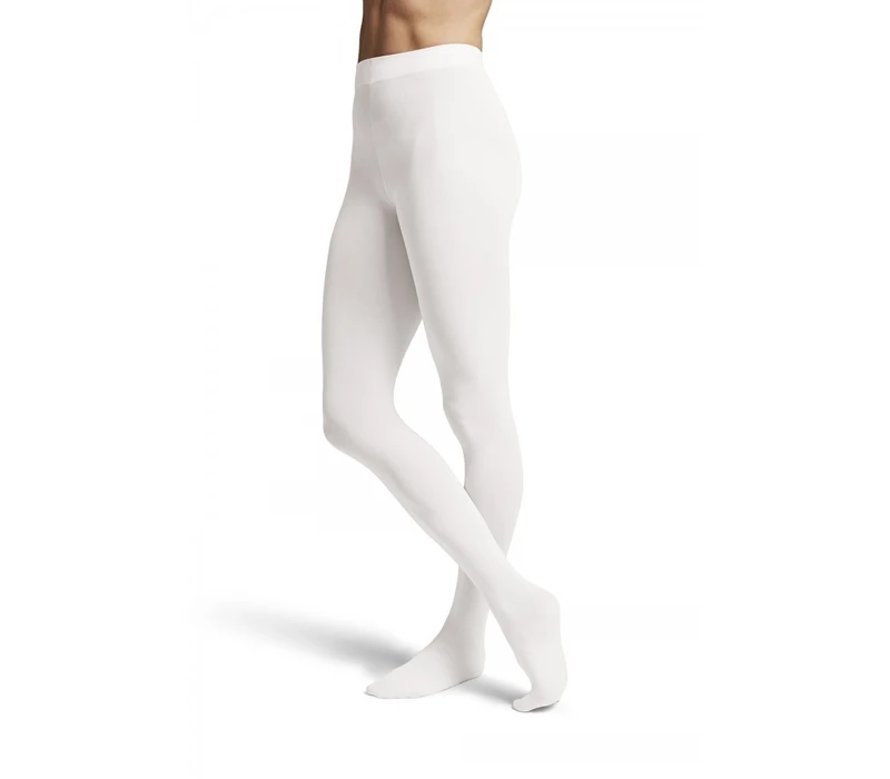 Bloch Footed Tights for Girls - White