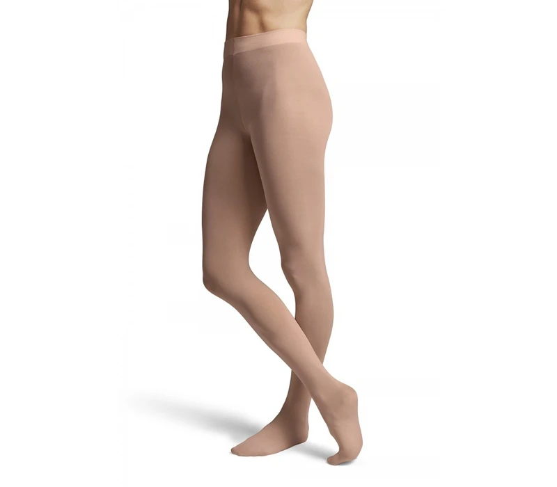 Bloch Footed Tights for Girls - Salmon