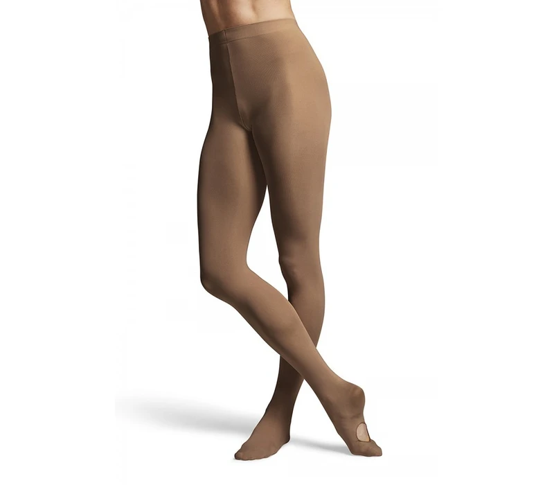 Bloch Convertible Tights for Women - Coffee Bloch