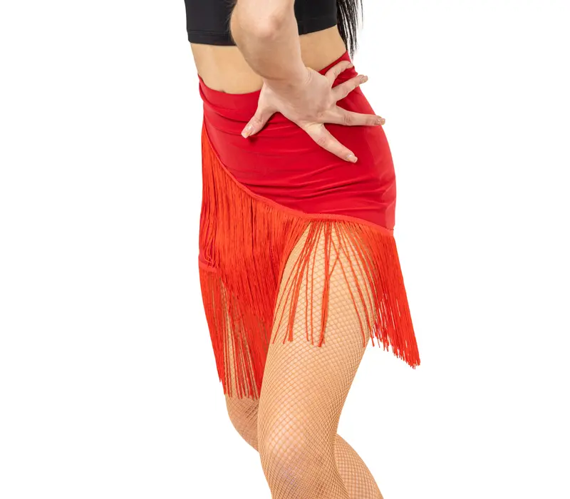 FSD Basic Fringe Skirt for Latin Dance - Royal blue