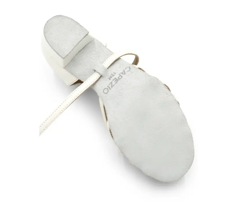 Freed of London Libby, leather latin shoes for children - White