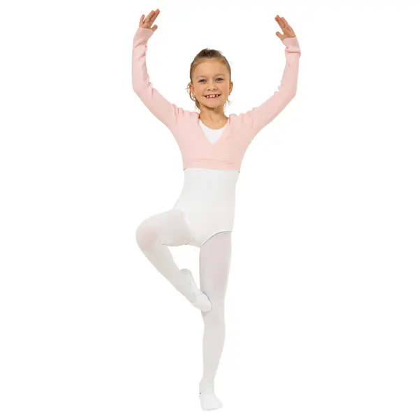 Bloch Fix Wrap Sweater, girls’ ballet warm-up top Bloch Fix Wrap Sweater, girls’ ballet warm-up top