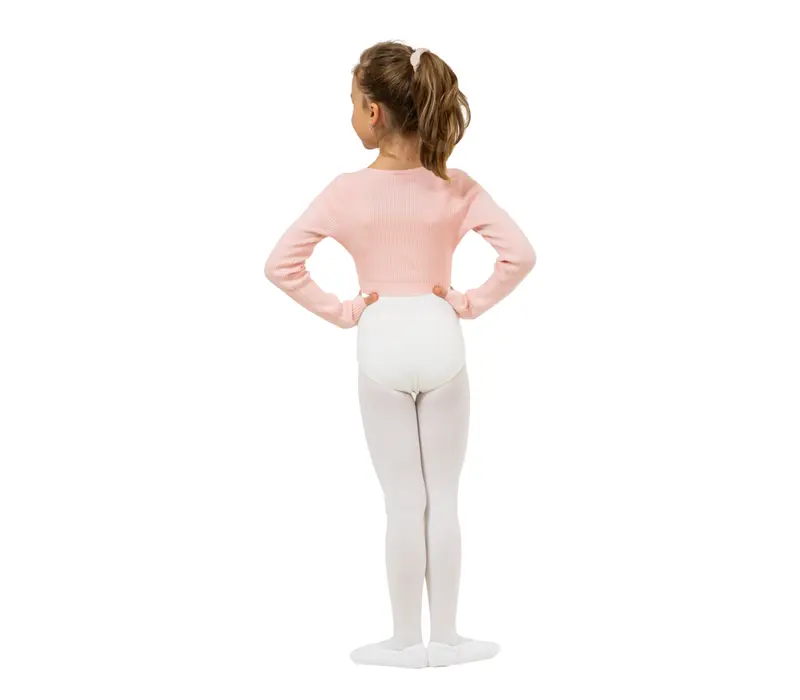 Capezio Cross Over Top, a Warm-up Top for Girls - Light Pink Bloch