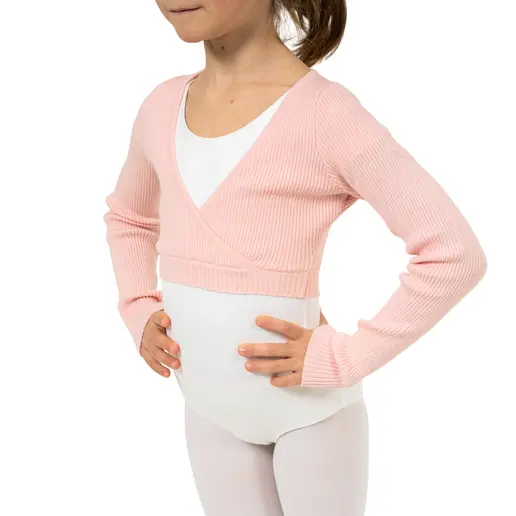 Bloch Fix Wrap Sweater, girls’ ballet warm-up top Bloch Fix Wrap Sweater, girls’ ballet warm-up top