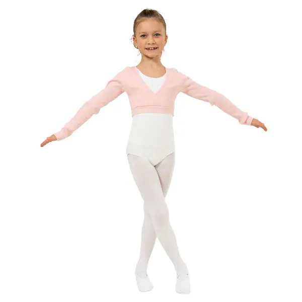 Bloch Fix Wrap Sweater, girls’ ballet warm-up top Bloch Fix Wrap Sweater, girls’ ballet warm-up top