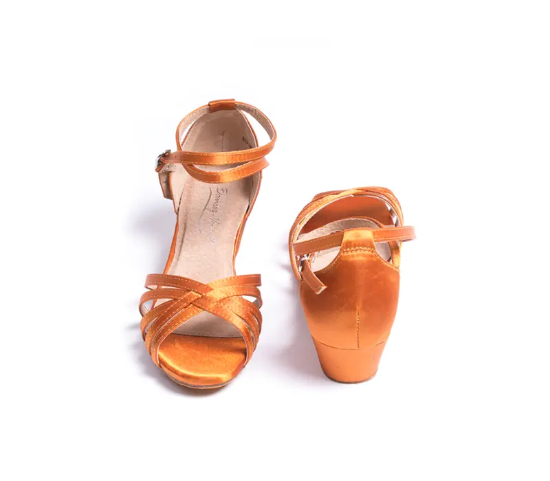 Dansez Vous Alba, low-heeled latin dance shoes - Tan
