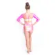 Capezio Gymnastics Arch Back, gymnastics leotard for women - Capezio Laser lights pink 